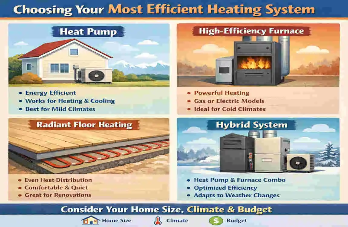most efficient heating system