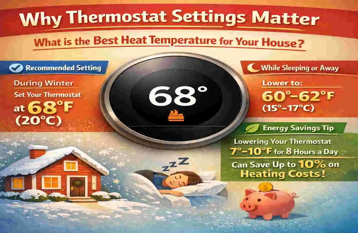 what is the best heat temperature for house