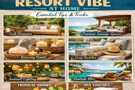 how do I make my house look like a resort