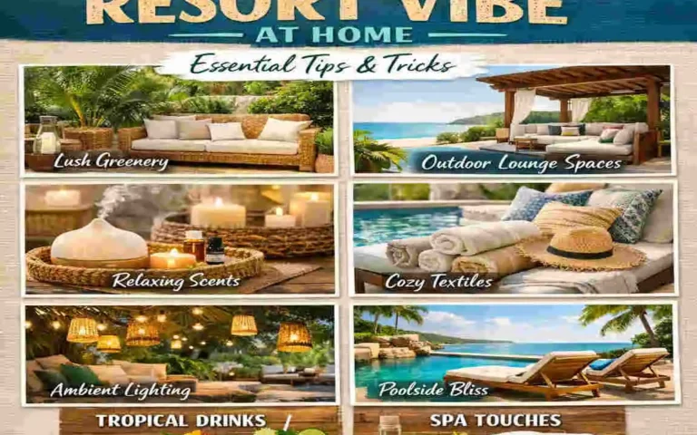 how do I make my house look like a resort