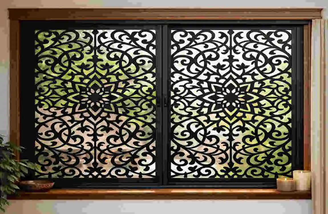 sliding window grill design for home