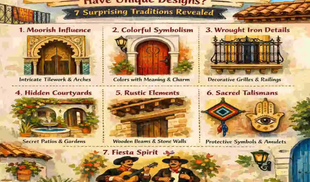 why do spanish houses and doors