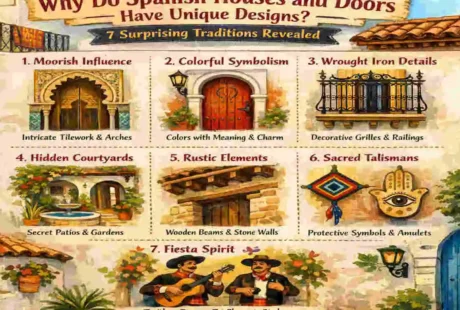 why do spanish houses and doors