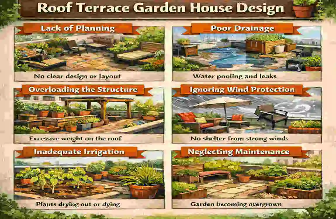 Roof Terrace Garden House Design