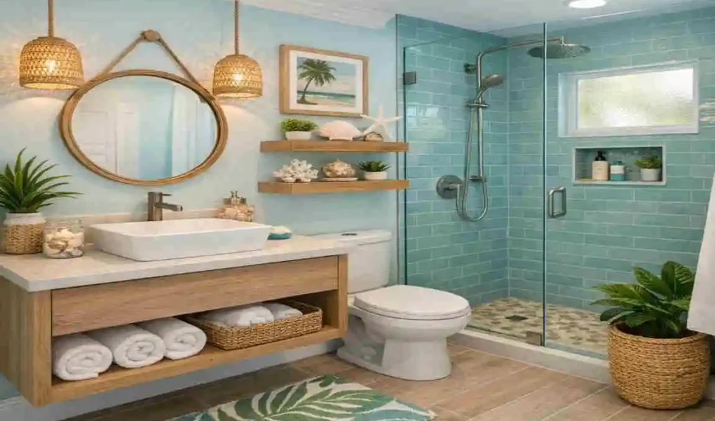 bathroom design for small space in Florida house