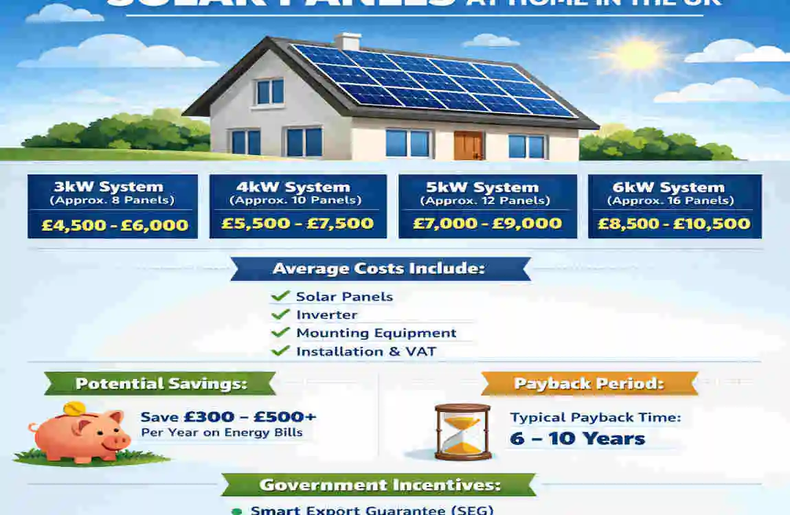 How Much Does It Cost to Install Solar Panels at Home in the UK?