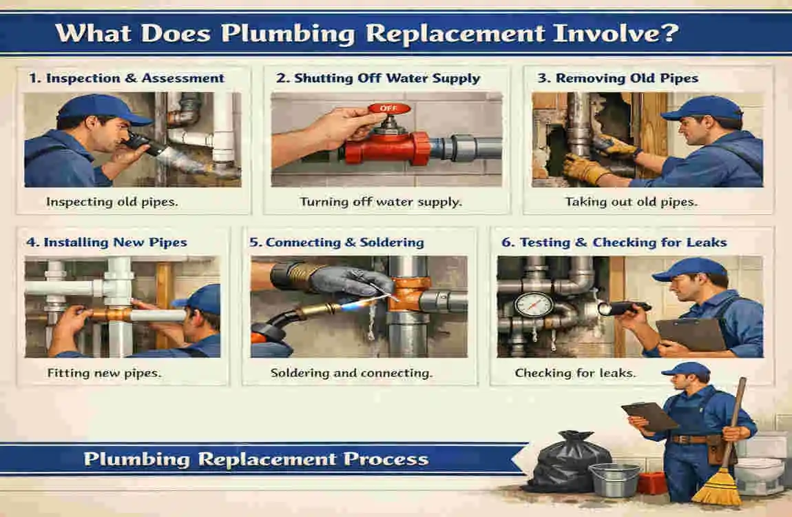 how much to replace all plumbing in a house