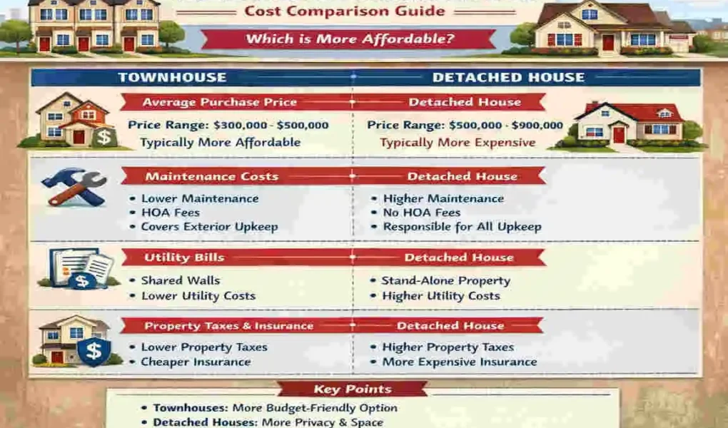Are Townhouses Cheaper Than Houses