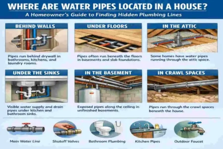 Where Are Water Pipes Located in a House