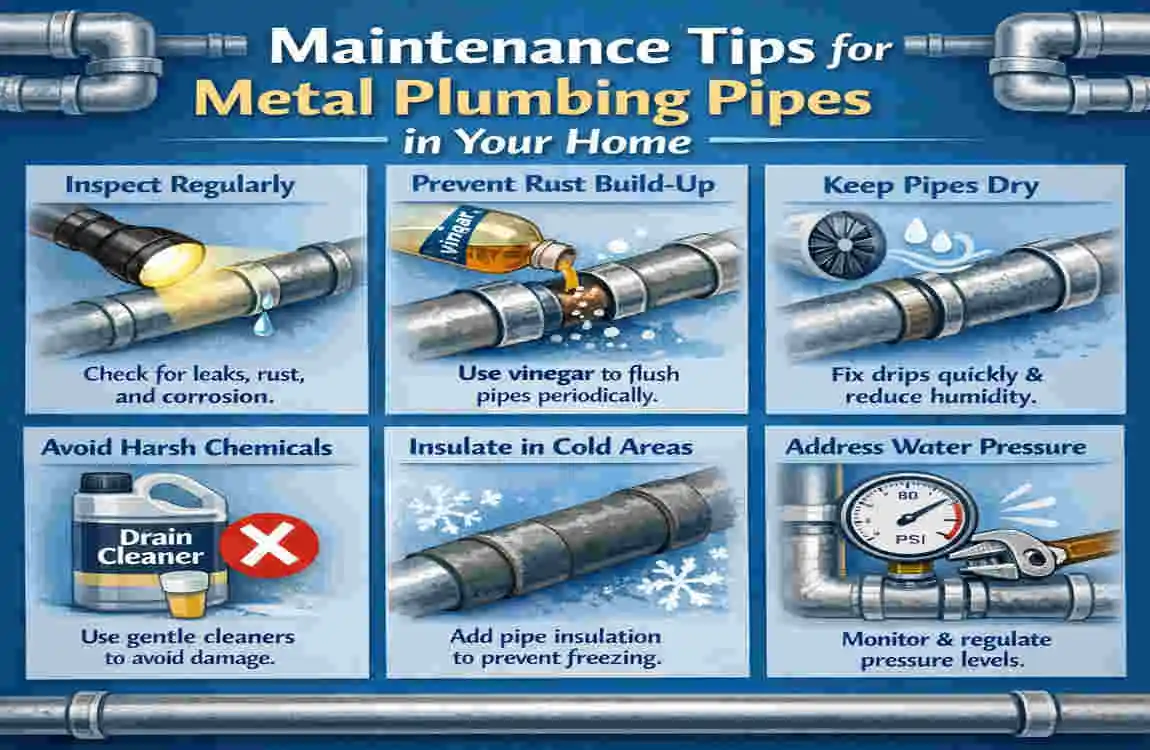 what metal is used for pipes in plumbing in a house