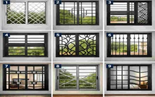 sliding window grill design for home