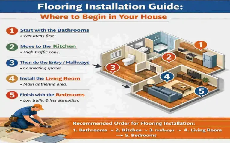Where to Start Flooring in a House