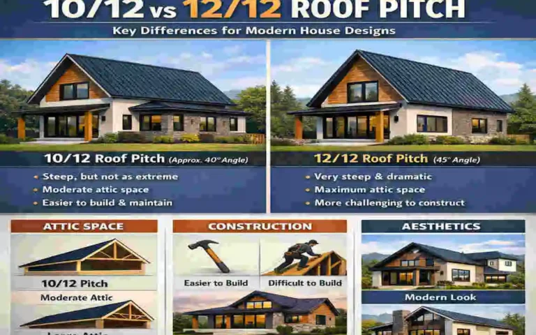 10/12 vs 12/12 Roof Pitch: