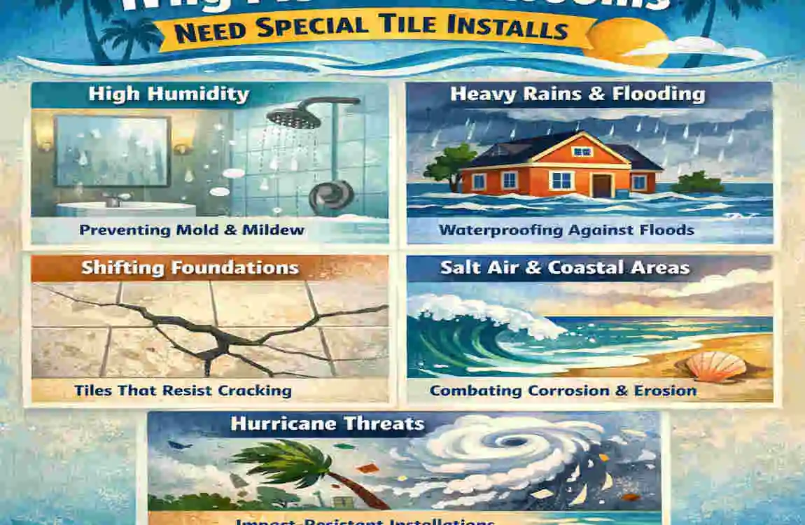 Florida Bathroom Tile Flooring: