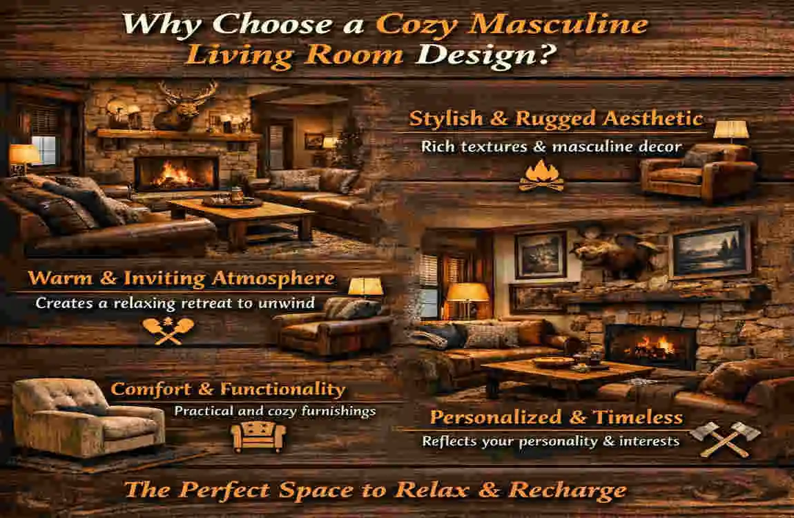 cozy masculine living room