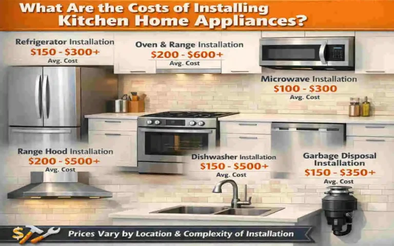 how much does it cost to install kitchen home appliances