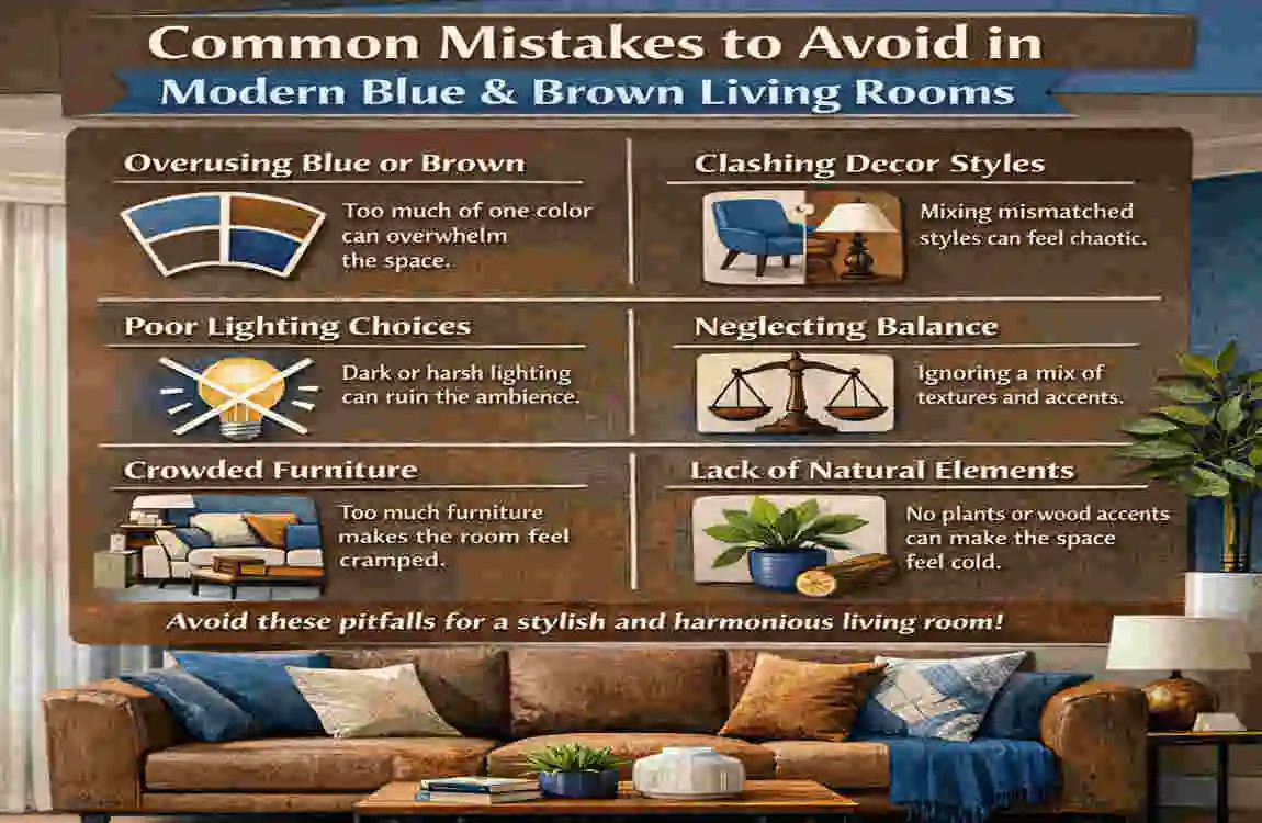 Modern Blue and Brown Living Room Ideas