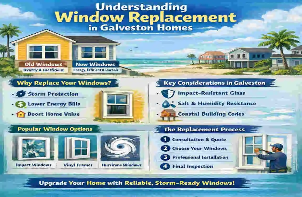 Window Replacement for House in Galveston TX