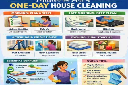 1-Day House Cleaning Guide
