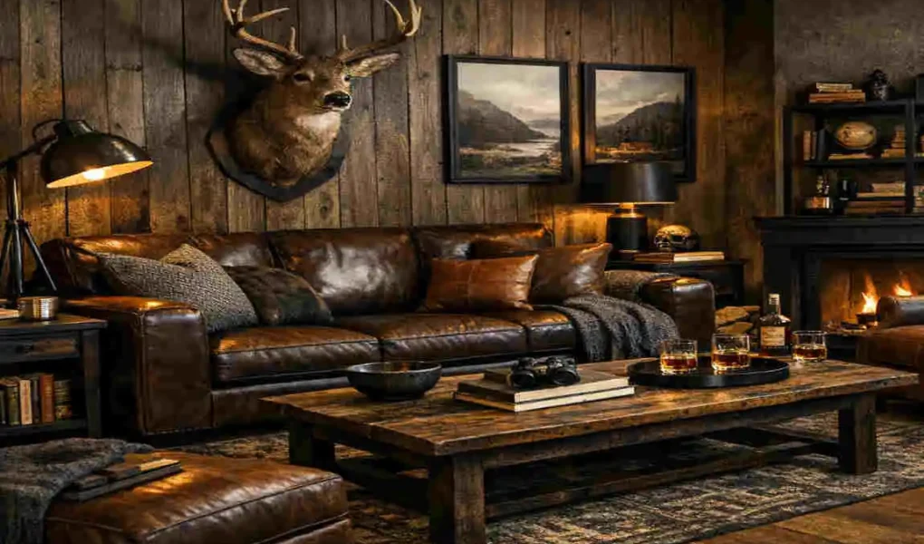 cozy masculine living room