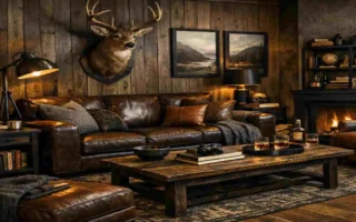 cozy masculine living room