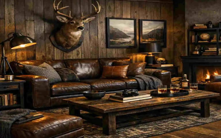 cozy masculine living room
