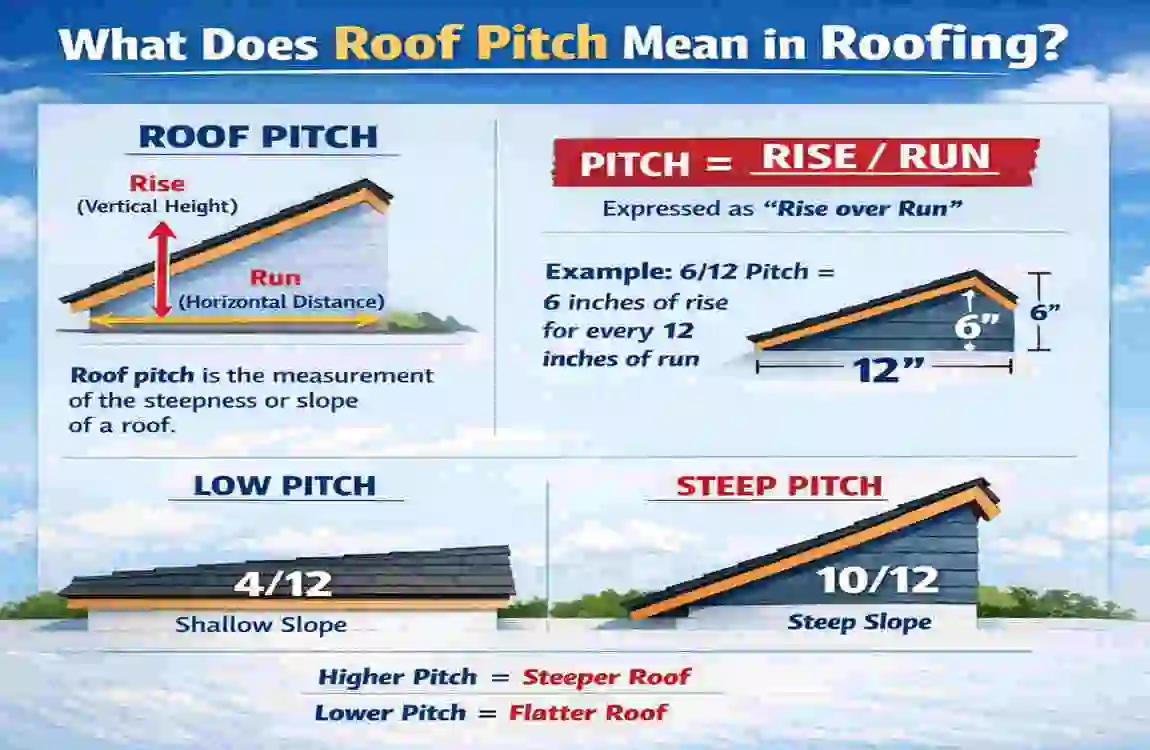 what is the difference between 12 12 and 10 12 house pitch roofing?