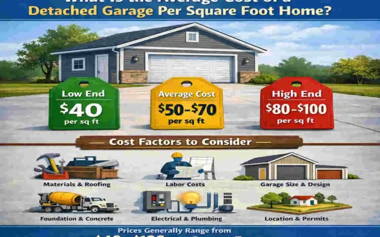 Detached Garage Costs Per Sq Ft