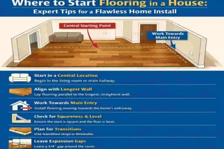 Where to Start Flooring in a House