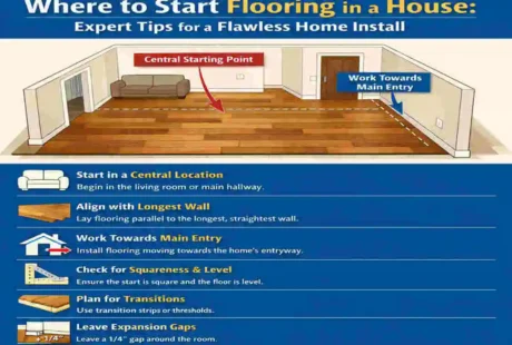 Where to Start Flooring in a House