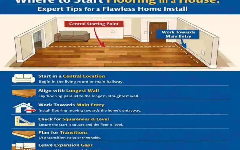 Where to Start Flooring in a House