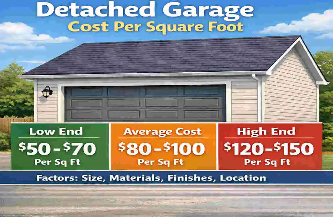 Detached Garage Costs Per Sq Ft