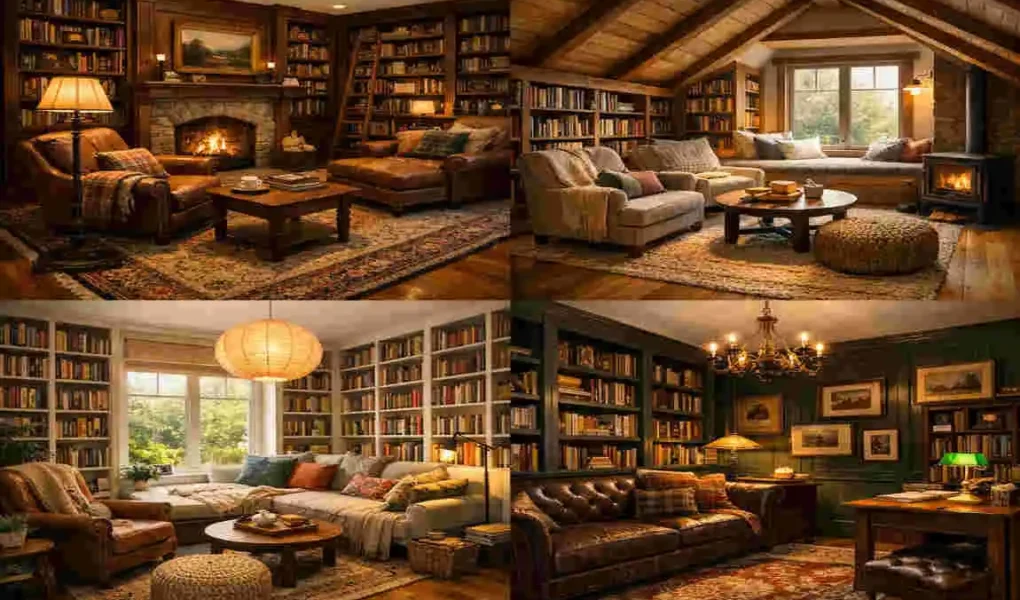 Study Home Library Cozy Interior Designs