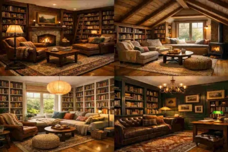 Study Home Library Cozy Interior Designs