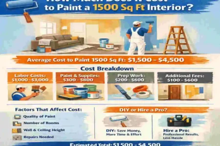 how much cost to paint 1500 sq ft house interior