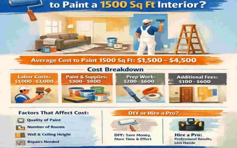 how much cost to paint 1500 sq ft house interior