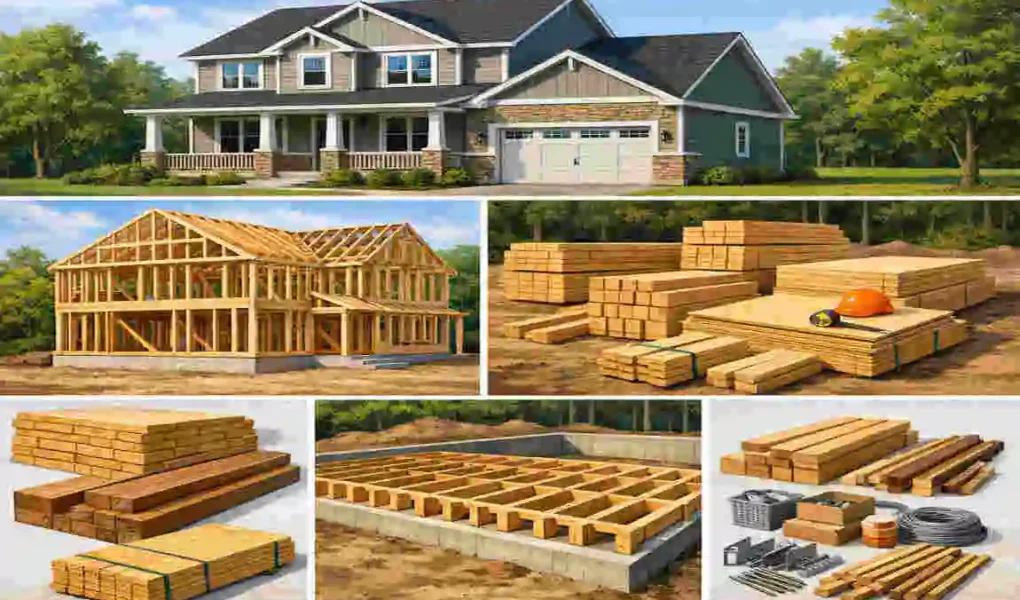 How Much Lumber to Build a House