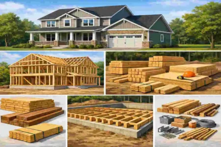 How Much Lumber to Build a House