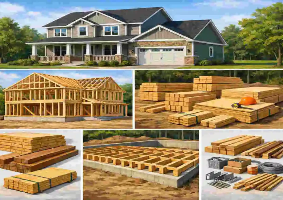 How Much Lumber to Build a House