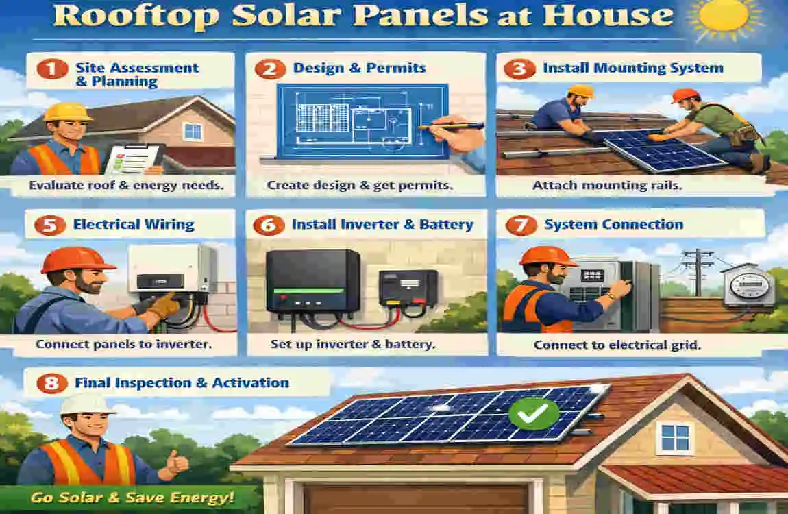 Install Rooftop Solar Panels at Your House