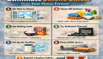 can smoke smell be removed from house
