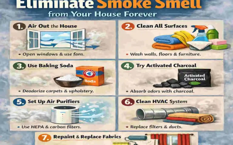 can smoke smell be removed from house