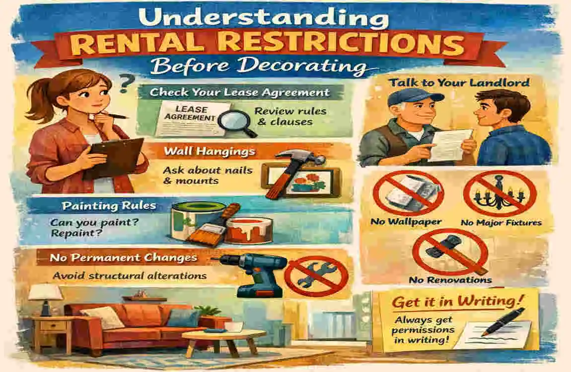 how to decorate a rented house