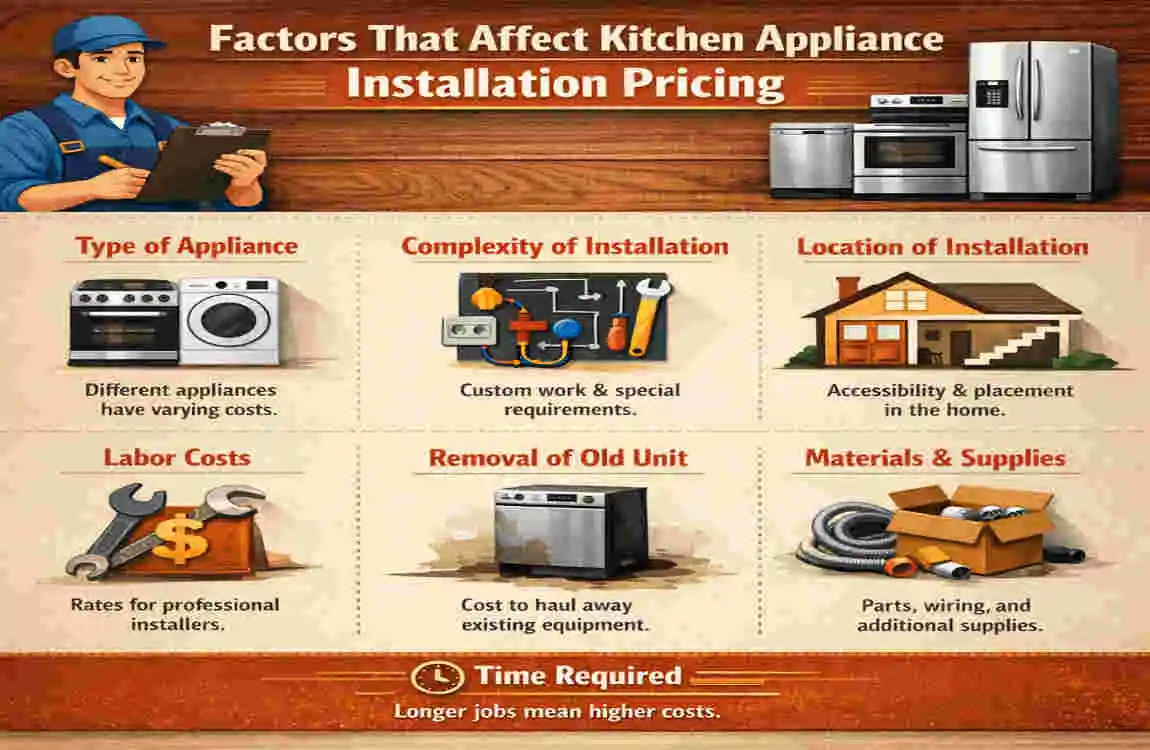 how much does it cost to install kitchen home appliances