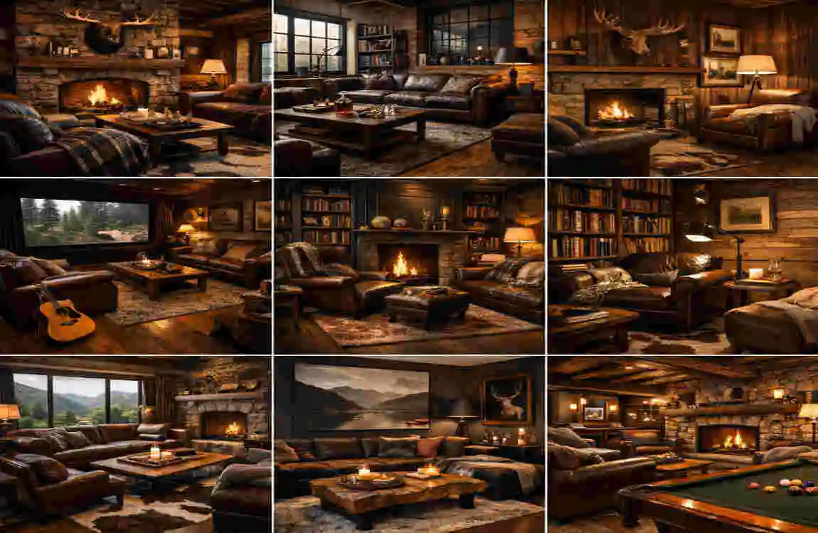 cozy masculine living room