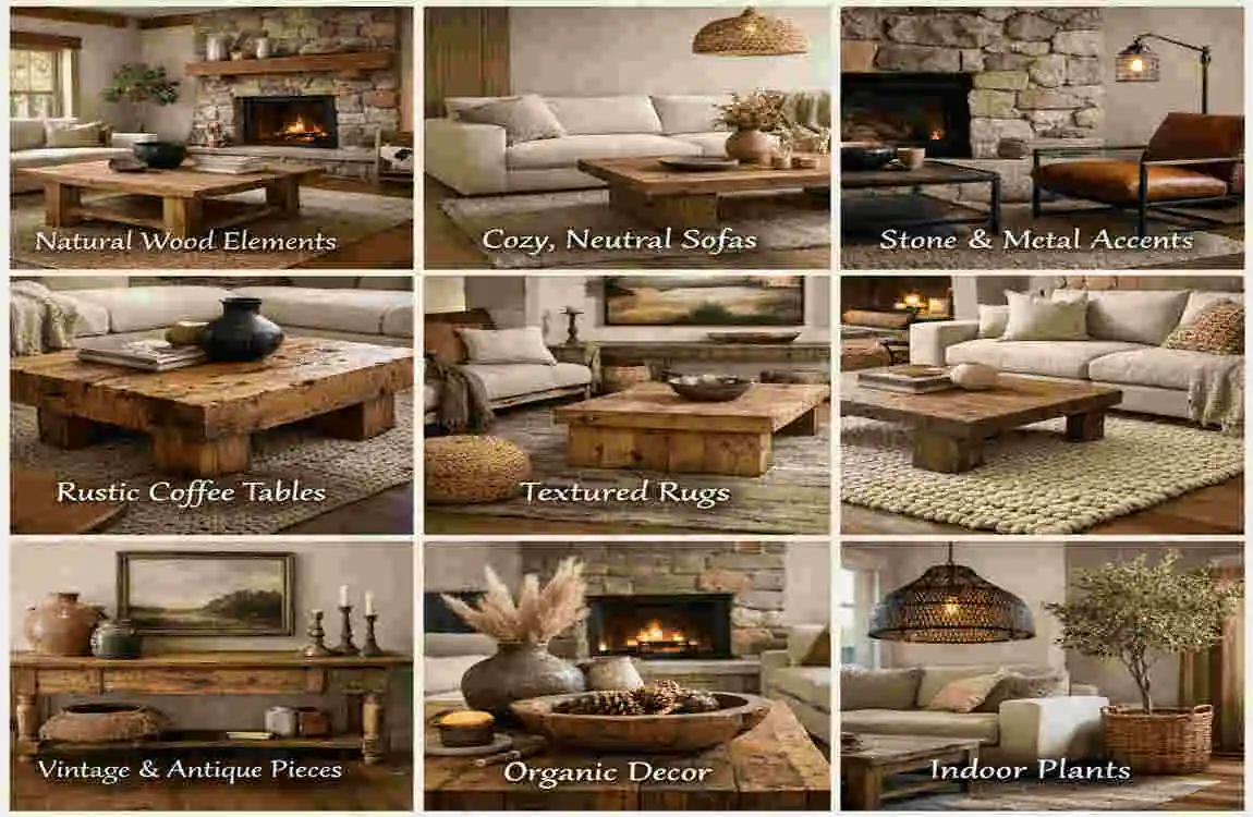 Modern Rustic Living Room Furniture Sets
