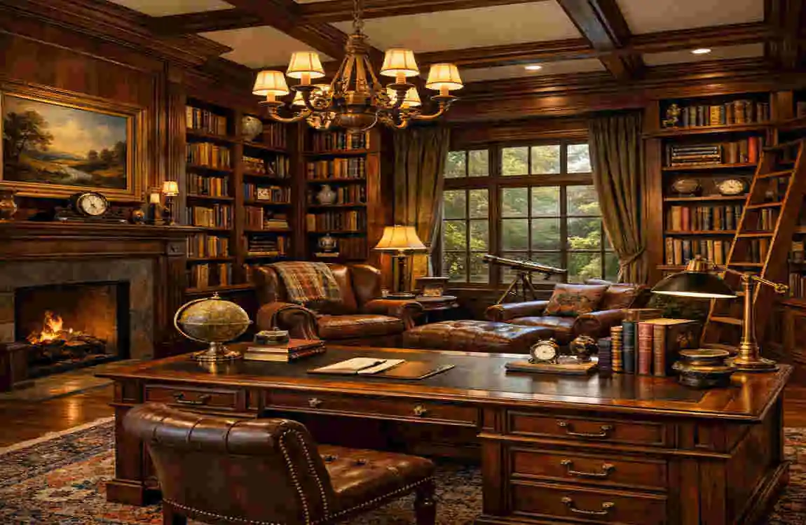 Study Home Library Cozy Interior Designs