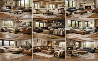 Modern Rustic Living Room Furniture Sets