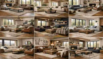 Modern Rustic Living Room Furniture Sets