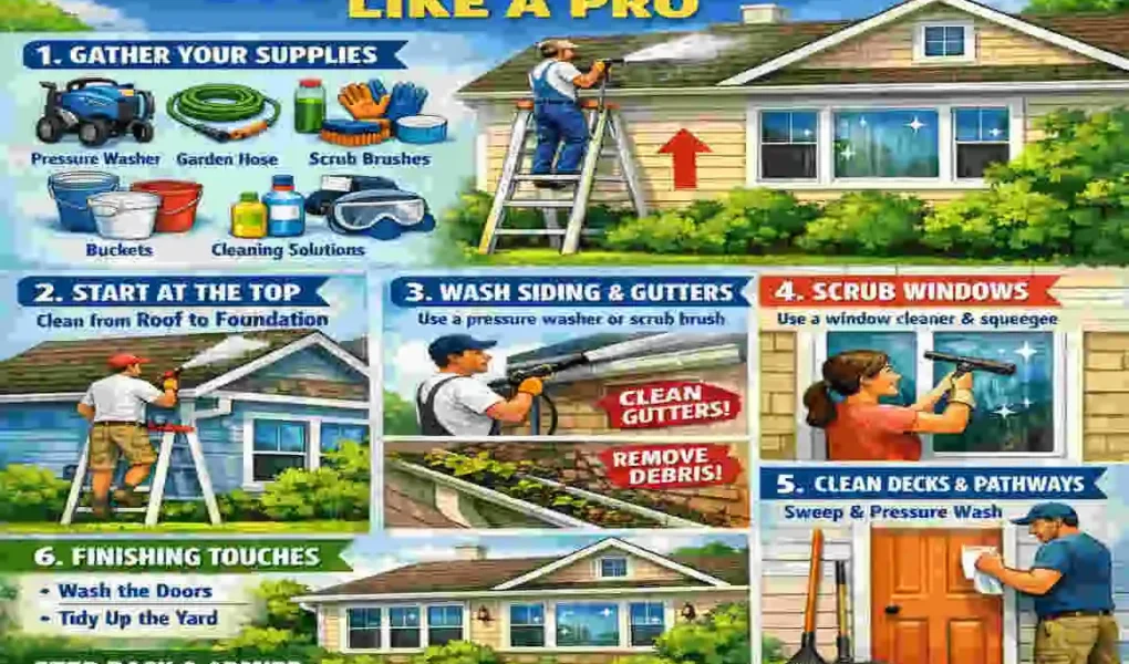 how to clean the outside of your house